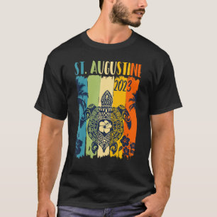 Zee Turtle Retro St Augustine Florida Family Vaca T-shirt