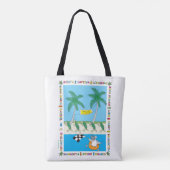 Zee Turtle Season Canvas tas (Achterkant)