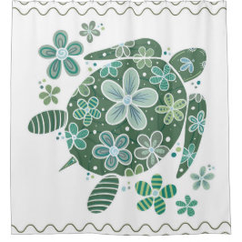 Zee Turtle Shower Curtain Douchegordijn