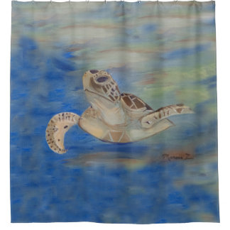 Zee Turtle Shower Curtain Douchegordijn