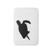 Zee Turtle Silhouette Badmat (Voorkant Verticaal)
