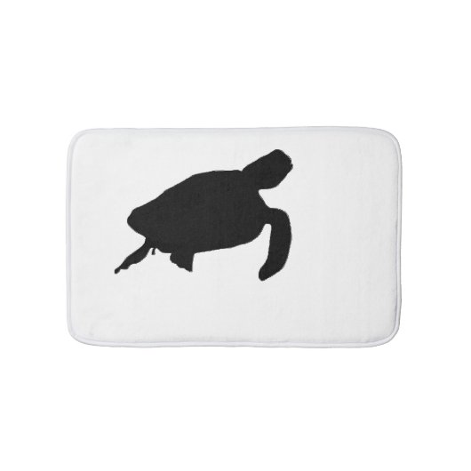 Zee Turtle Silhouette Badmat (Voorkant)