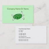 Zee Turtle Silhouette Visitekaartjes (Voorkant / Achterkant)