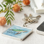 Zee Turtle Sleutelhanger (Zijkant)