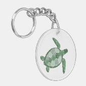 Zee Turtle Sleutelhanger (Voorkant Links)
