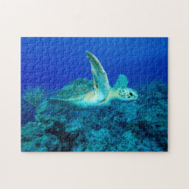 Zee Turtle Small Jigzaag Puzzle Legpuzzel