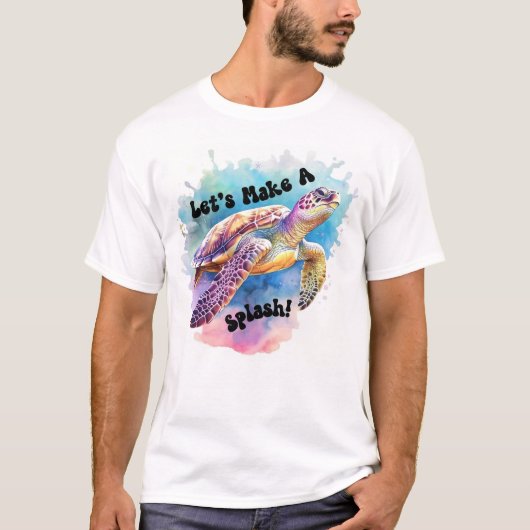 Zee Turtle Splash T-shirt (Voorkant)