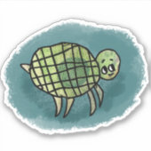 Zee Turtle Sticker (Voorkant)