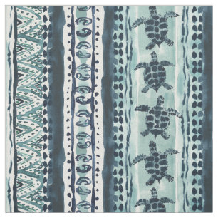 ZEE TURTLE STRIPE Boho Coastal Stof