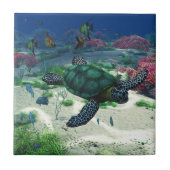 Zee Turtle Tegeltje (Voorkant)