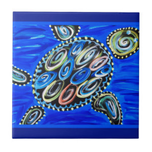 Zee Turtle Tiles Ocean Tropical Reef Marine Life Tegeltje