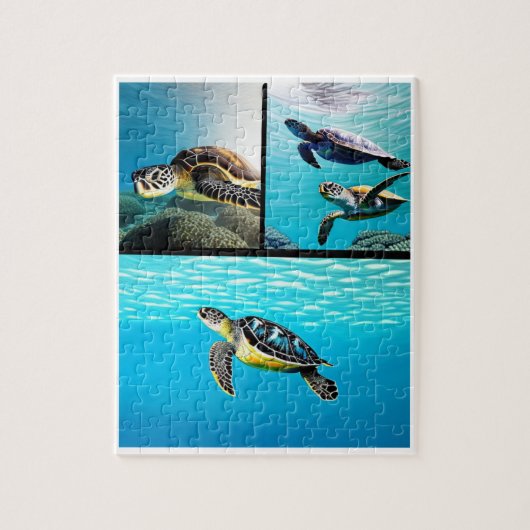 Zee Turtle Time Legpuzzel (Verticaal)