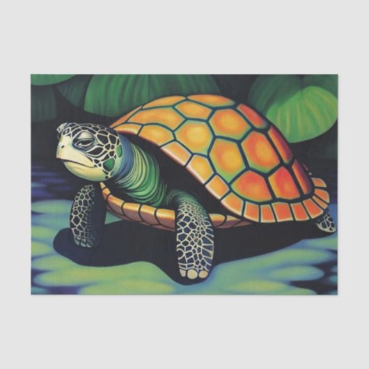 Zee Turtle Tissuepapier (Voorkant)