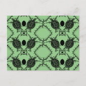 Zee Turtle Tortoise Moons Patroon Briefkaart (Voorkant)