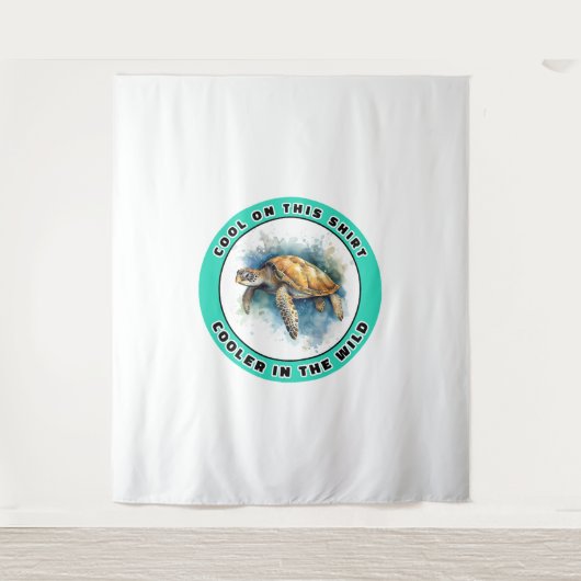 Zee Turtle Wandkleed (Voorkant)