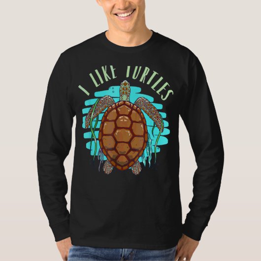 Zee Turtle Water Turtle Turtle T-shirt (Voorkant)