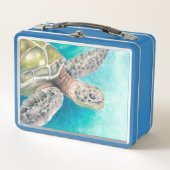 Zee Turtle Waterverf Green (Voorkant)