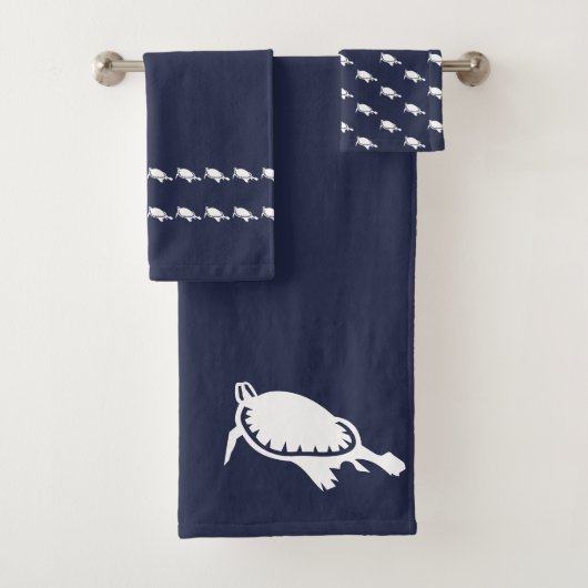 Zee Turtles badkamer Ocean Blue Bad Handdoek (Insitu)