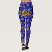 Zee Turtles batik African Art Leggings (Achterkant)