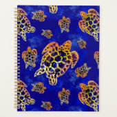 Zee Turtles batik African Art Planner (Voorkant)