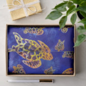 Zee Turtles batik African Art Tissuepapier (Geschenk)