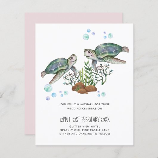 Zee Turtles Beach Wedding (Voorkant / Achterkant)