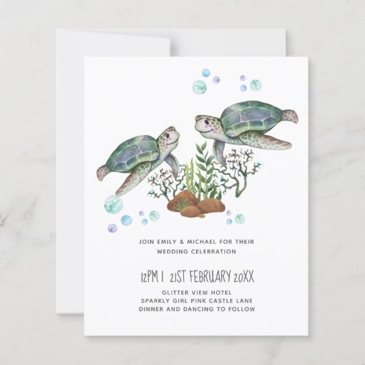 Zee Turtles Beach Wedding (Voorkant)