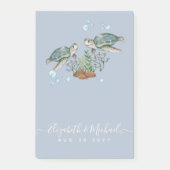 Zee Turtles Beach Wedding Post-it® Notes (Voorkant)