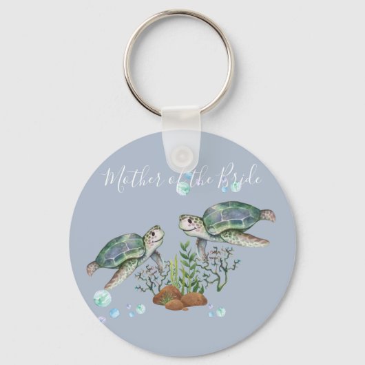 Zee Turtles Beach Wedding Sleutelhanger (Voorkant)