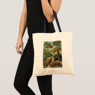 Zee Turtles Land Tortoise door Ernst Haeckel Tote Bag
