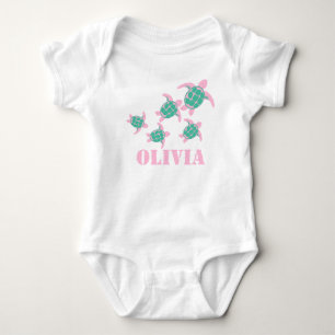 Zee Turtles Pink Romper