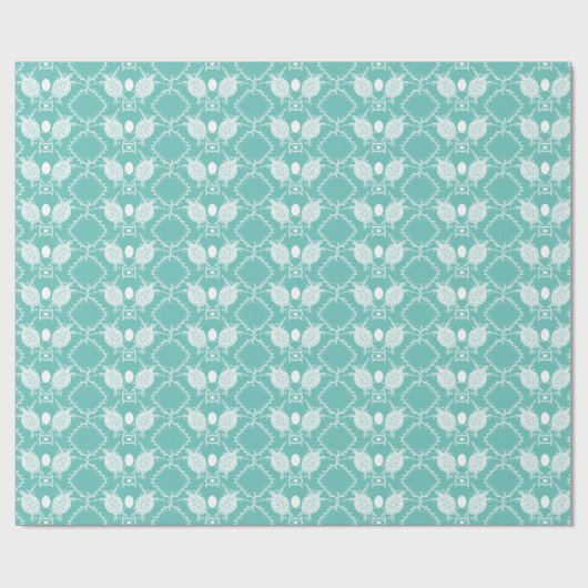 Zee Turtles Tortoise Moons Ocean Pattern Gift Cadeaupapier (Vlak)