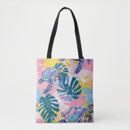 Zee Turtles Tropical Leaves Tas