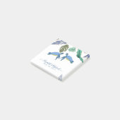Zee Turtles Weddenblauw Geel Post-it® Notes (Schuin)