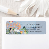 Zee Turtles Weddenschap met bride en bruin Etiket (Insitu)