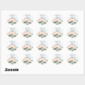 Zee Turtles Weddenschap met bride en bruin Ronde Sticker (Vel)