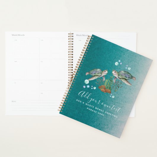 ZEE TURTLS - Aangepast Planner (Display)