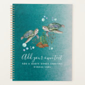 ZEE TURTLS - Aangepast Planner (Voorkant)