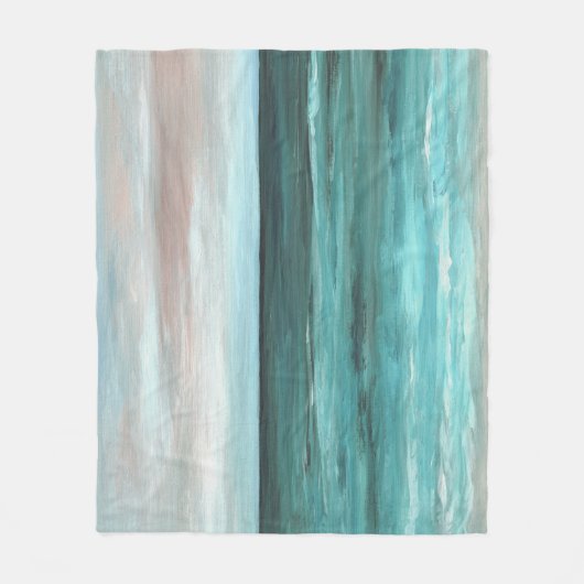 Zee Uitzicht 265 aqua ocea Fleece Deken (Voorkant)