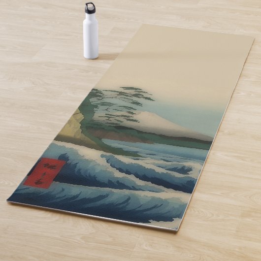 Zee uitzicht - beroemde Japanse kunst Yoga Mat (In situ)