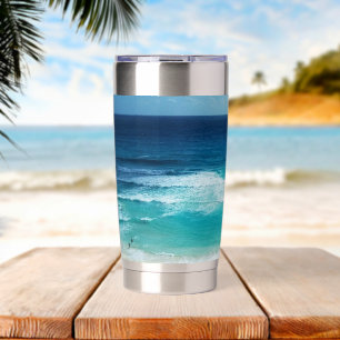 Zee van Cancun Geïsoleerde Drinkbeker