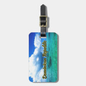 Zee van de Dominicaanse Republiek Bagagelabel (Voorkant verticaal)