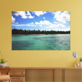 Zee van ​​de Dominicaanse Republiek Canvas Afdruk (Insitu (Woonkamer))
