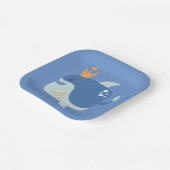 Zee van de koning op walvis Kinder Bord van papier (Gebogen)