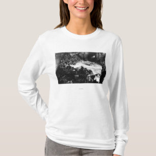 Zee van de oregonkusten met leeuw Binnenste Uitzic T-shirt