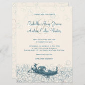 Zee van de Uitnodiging van het Liefde Wedding (Voorkant / Achterkant)