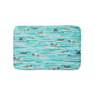 Zee van de waterverf badmat
