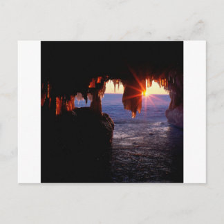 Zee van de zon Caves Apostle Islands Wisconsin Briefkaart