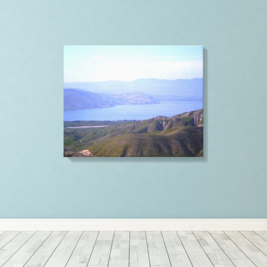 Zee van Galilee Canvas Afdruk (Insitu (Houten vloer))