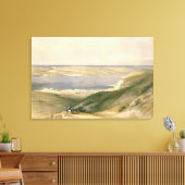 Zee van Galilee of Genezareth, naar Bash gericht Canvas Afdruk (Insitu (Woonkamer))